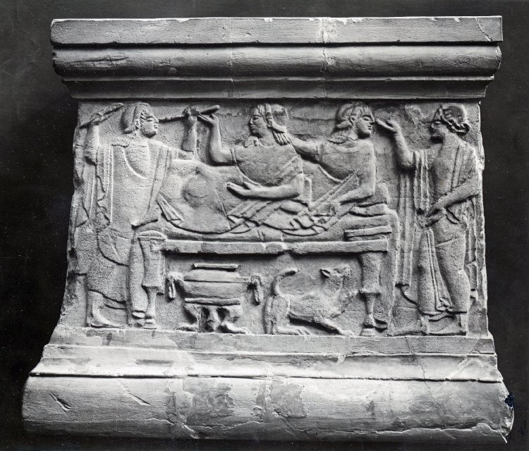 প্রাচীন ইতালির ভোজসভা দৃশ্য