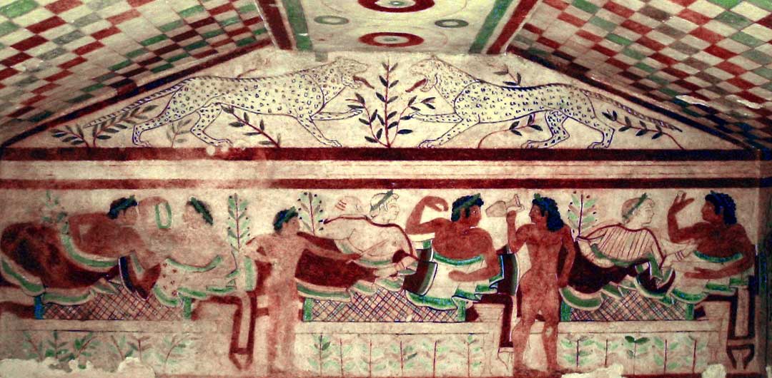 Etruscan-banquet বিশ্বের প্রথম চিড়িয়াখানা: আসিরীয় রাজা আশুরনাসারপাল দ্বিতীয় ও পশুর অধিকার ইতিহাস